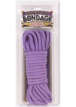 Doc Johnson Japanese Style Cotton Bondage Rope 32 Feet - Purple