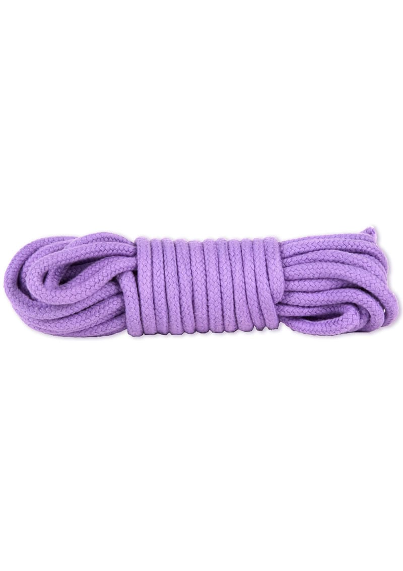 Doc Johnson Japanese Style Cotton Bondage Rope 32 Feet - Purple