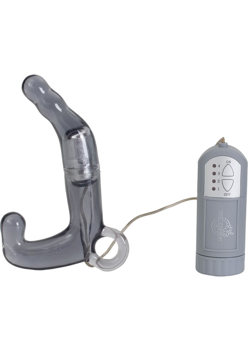 Mens Pleasure Wand Prostate Massager 6 Inch Charcoal