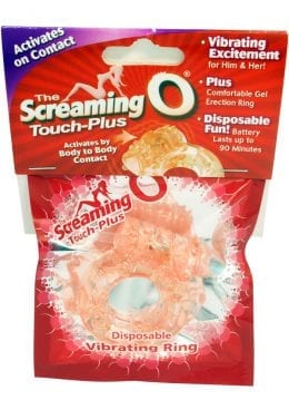 The Screaming O Touch Plus Cock Ring Waterproof Flesh