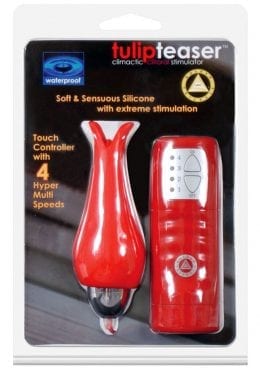 TULIP TEASER CLIMATIC CLITORAL STIMULATOR RED WATERPROOF