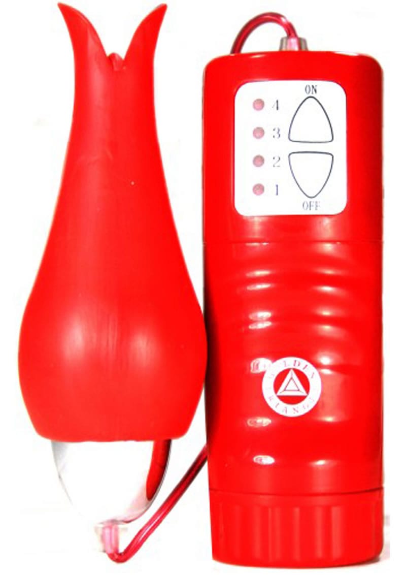 TULIP TEASER CLIMATIC CLITORAL STIMULATOR RED WATERPROOF