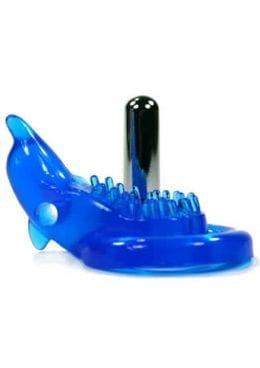 XTREME XTASY BLUE DOLPHIN VIBRATING COCK RING WATERPROOF