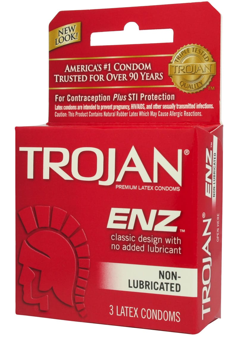Trojan Condom Regular Non Lubricated 3 Pack