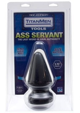 TitanMen Tools Ass Servant Plug Black 5.5 Inch