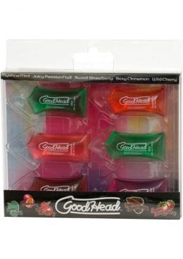 Goodhead Oral Sex Gel Pillows .25 ounce 6 Assorted Flavors 6 Per Pack