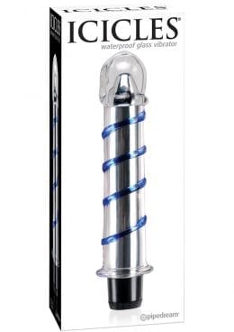 Icicles No 20  Glass Vibrator 7.5 Inch  Clear