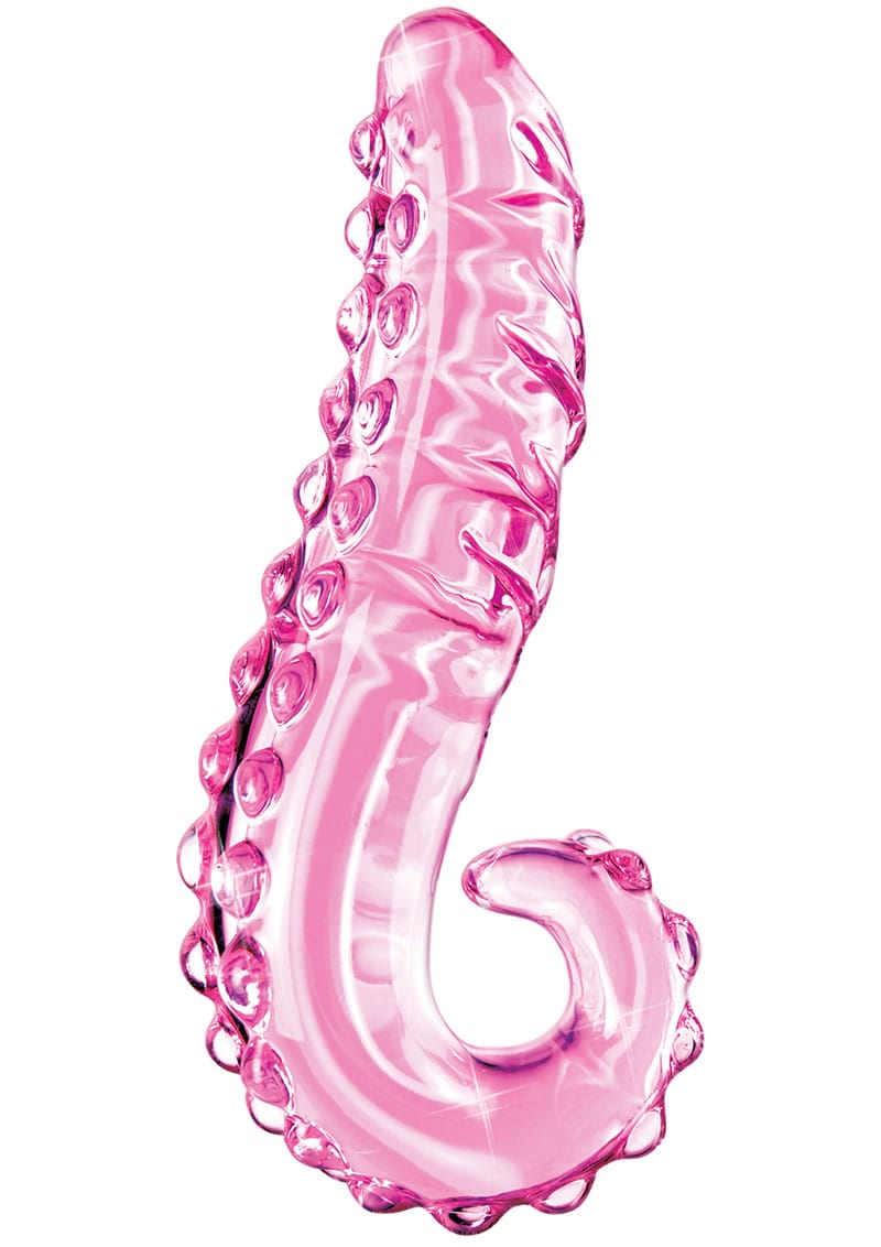 Icicles No 24 Glass Dong 6 Inch Pink