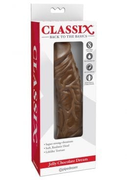 Jelly Chocolate Dream No 2 Vibrator 8 Inch Brown