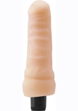 Real Feel Lifelike Toyz Number 5 Realistic Vibrator Waterproof Flesh 7.5 Inch
