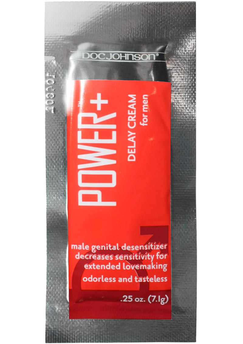 Power Plus Delay Cream For Men Foil Packs 48 Pieces Bulk