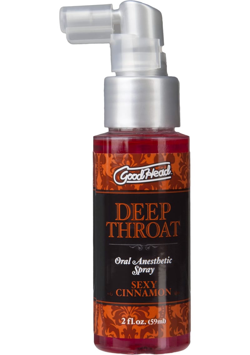 Goodhead Deep Throat Oral Anesthetic Spray Sexy Cinnamon 2 Ounce