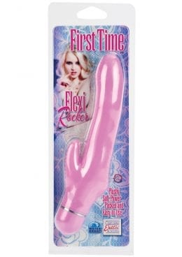 First Time Flexi Rocker Vibrator Waterproof Pink