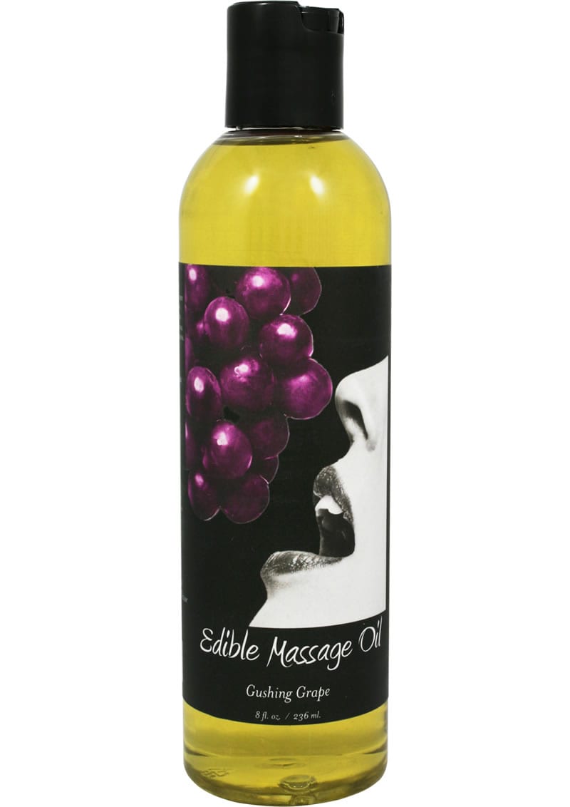 Edible Massage Oil Gusing Grape 8 Ounce