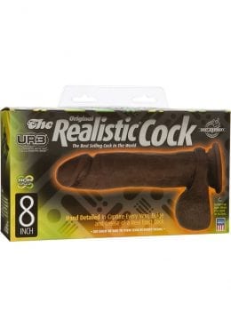 The Original Realistic Cock UR3 Dildo 8 Inch Black