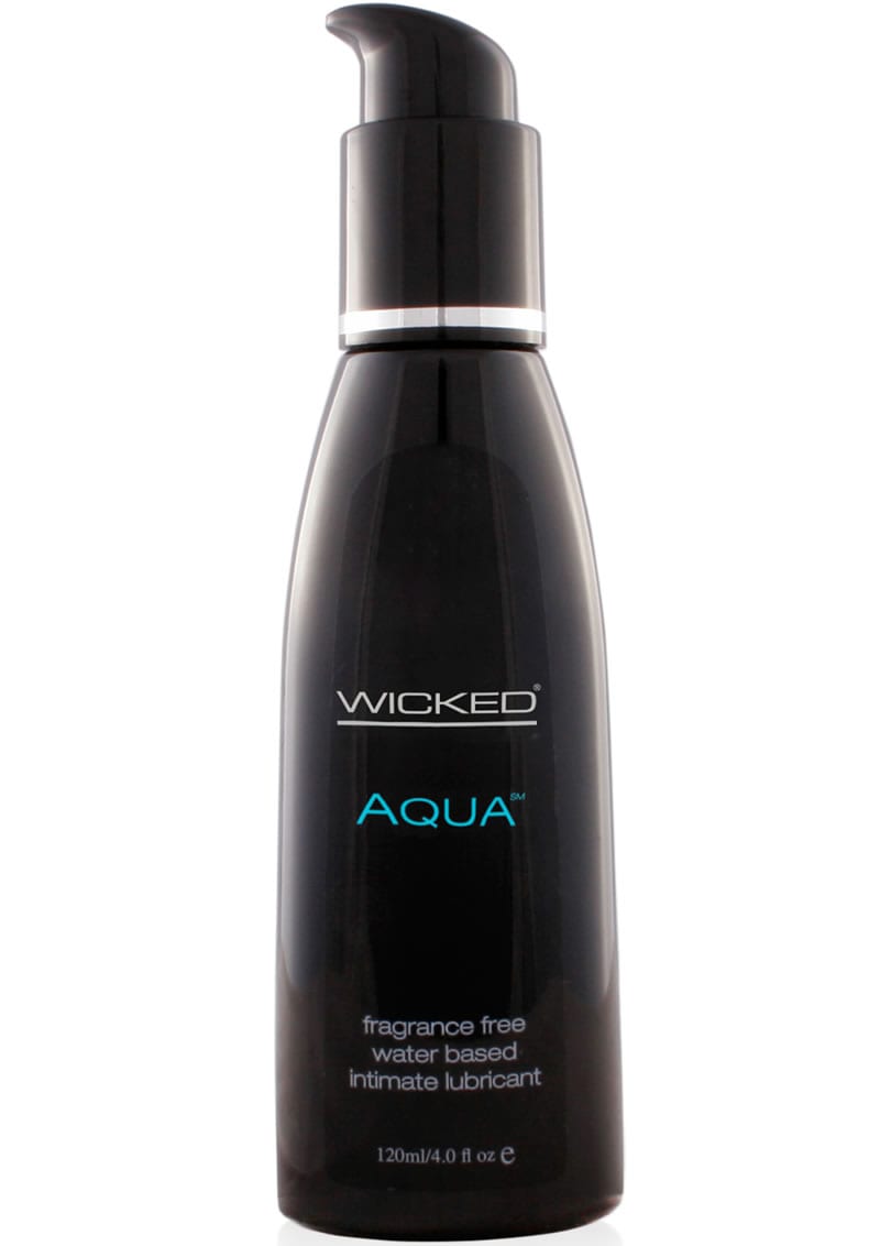 Wicked Aqua Water Based Lubricant Unscented 4 Ounce