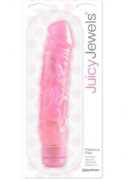 Juicy Jewels Precious Pink Vibrator Waterproof Pink