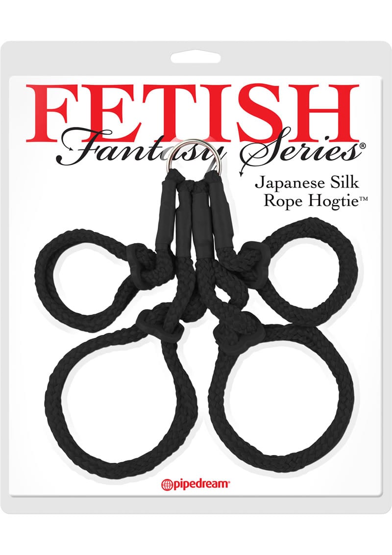 Fetish Fantasy Japanese Silk Rope Hogtie Black