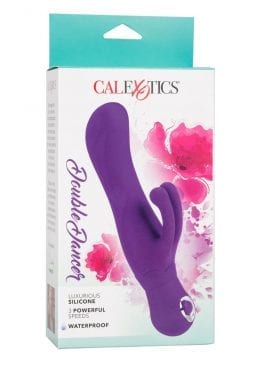 Silicone Double Dancer Vibrator Waterproof Purple