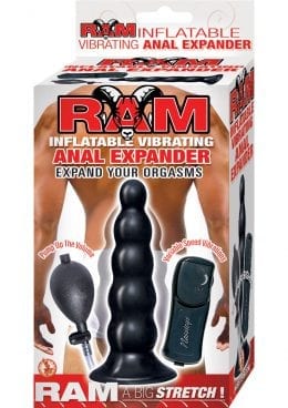 Ram Inflatable Vibrating Anal Expander 5.5 Inch Black