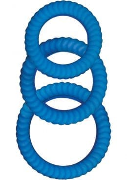 Ram Ultra Cocksweller Silicone Cock Rings Waterproof Blue