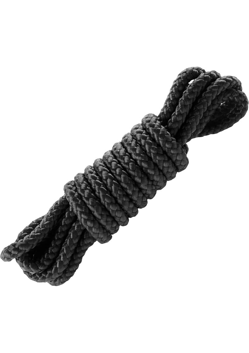 Fetish Fantasy Mini Silk Rope 6ft - Black