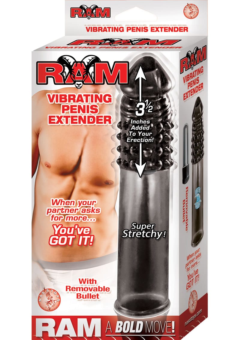 Ram vibrating Penis Extender Smoke 7.5 Inch