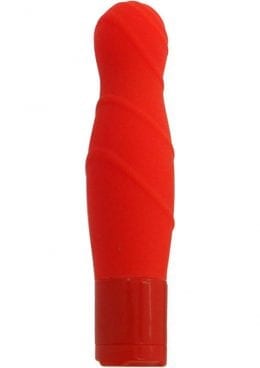 Pure Carress Multi Speed Silicone Vibe Waterproof Coral 4.25 Inch