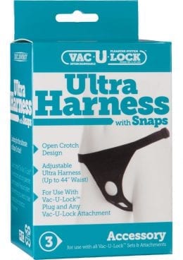 Vac U Lock Ultra Harness II With Snaps Black