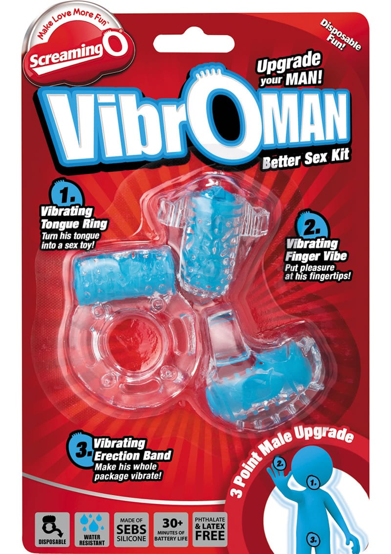 Screaming O Vibroman Vibrating Kit 3 Each Per Pack