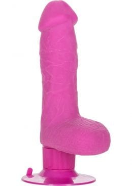 Shower Stud Ballsy Dong Pure Skin Vibrating Dildo Waterproof Pink 5 Inch