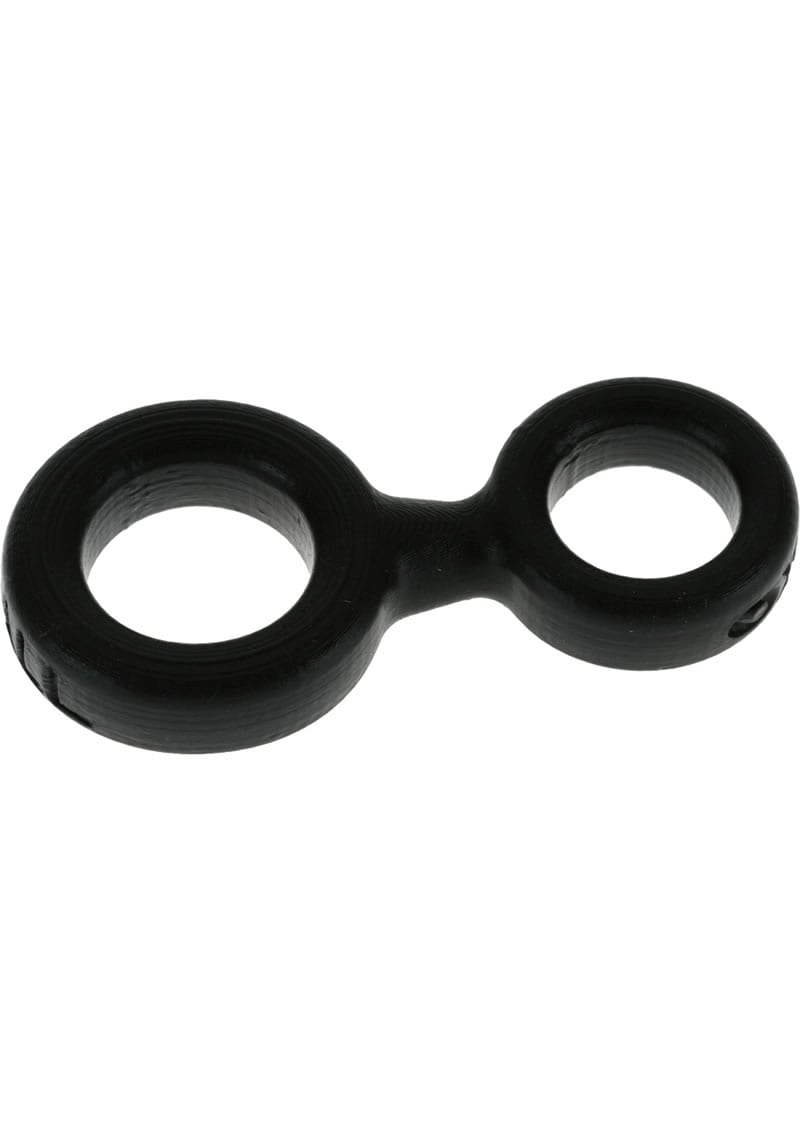 8 Ball Silicone Cock And Ball Ring Black
