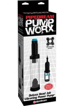 Pump Worx Deluxe Head Job Vibrating Power Penis Pump