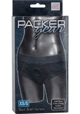 Packer Gear Brief Harness Black Xtra Small/Small