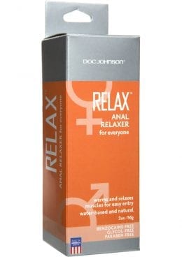 Relax Anal Relaxer For Everyone Water Based Lubricant (boxed) 2oz