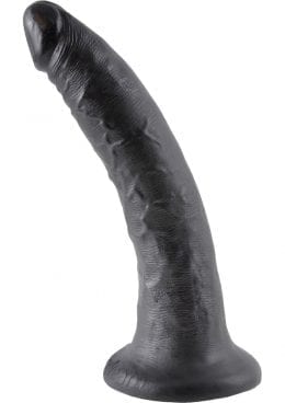 King Cock Realistic Dildo Black 7 Inch