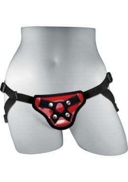 Sportsheets Entry Level Strap On Adjustable Harness Red