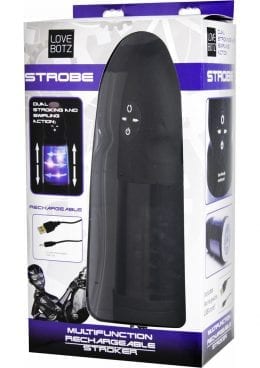 Love Botz Strobe Multifunction Rechargeable Stroker Masturbator Light Up 10.5 Inch