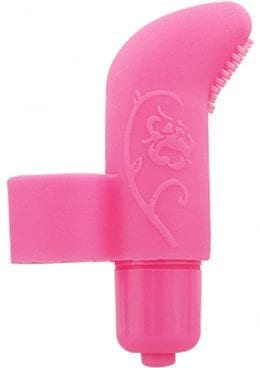 Play With Me Silicone Finger Vibe Waterproof Pink 3.5 Inch