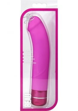 Luxe Beau Silicone Vibrator Waterproof Pink 8.4 Inch