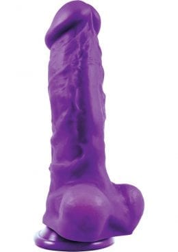 Colours Pleasures Dong Thick Silicone Purple 5 Inches