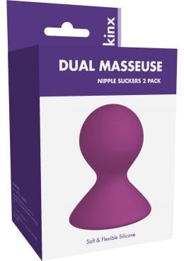 Kinx Dual Masseuse Silicone Nipple Suckers Purple