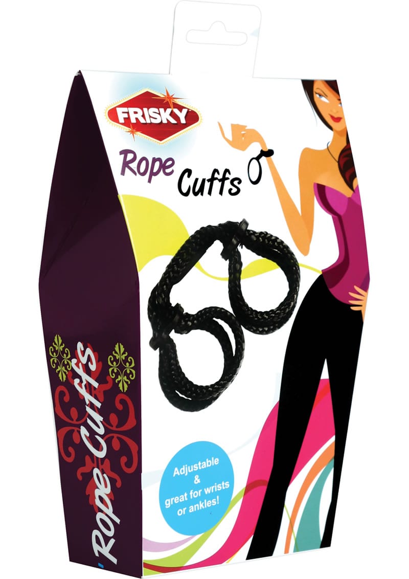 Frisky Rope Wrist Ankle Cuffs Black
