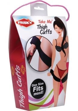 Frisky Take Me Thigh Cuffs Wrist Restraints Black