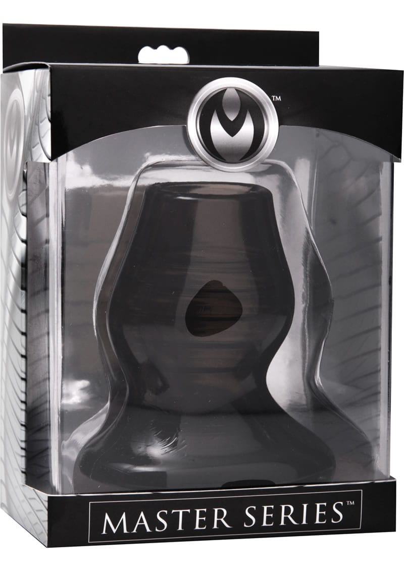 Master Series Excavate Tunnel Anal Plug Black  4.25 Inches