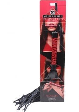 Master Series Embossed Flogger Red 20 Inches