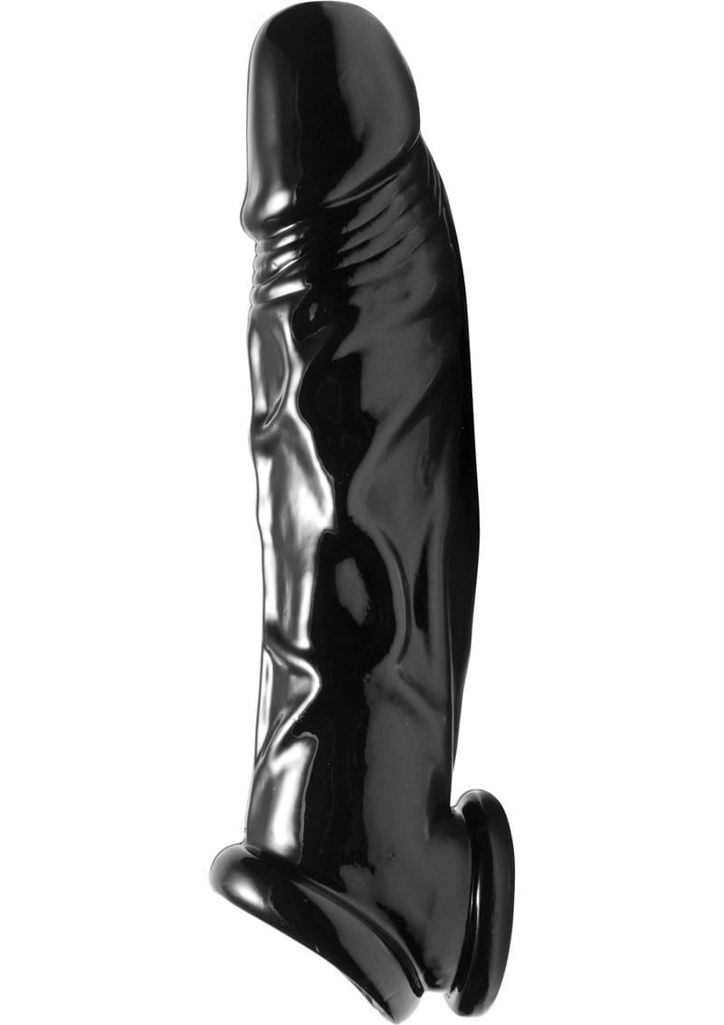 Master Series Fuk Tool Penis Sheath And Ball Stretcher Black 8Inches