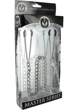 Master Series Reign Tweezer Nipple Vice Silver
