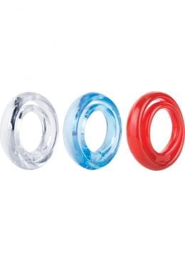 Ring O 2 Cockring With Ball Sling Assorted Colors 18 Each Per Box