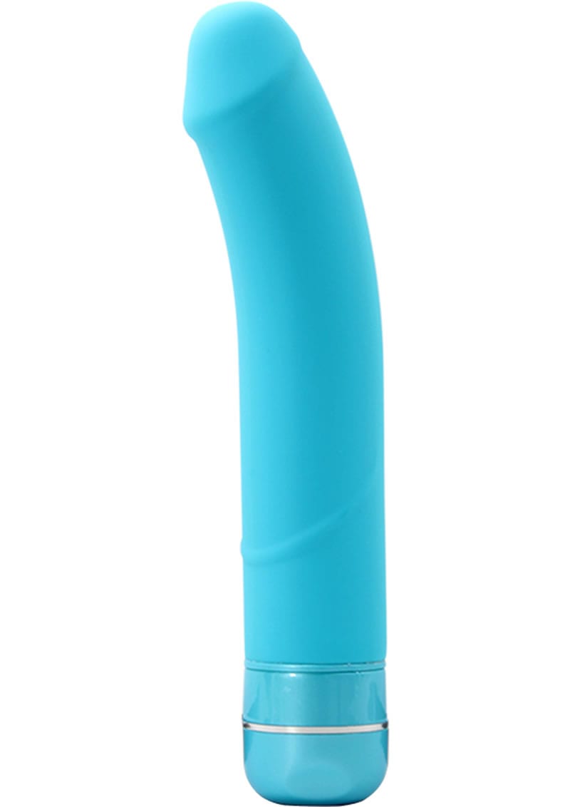 Luxe Beau Silicone Vibrator Waterproof Blue 8.4 Inch